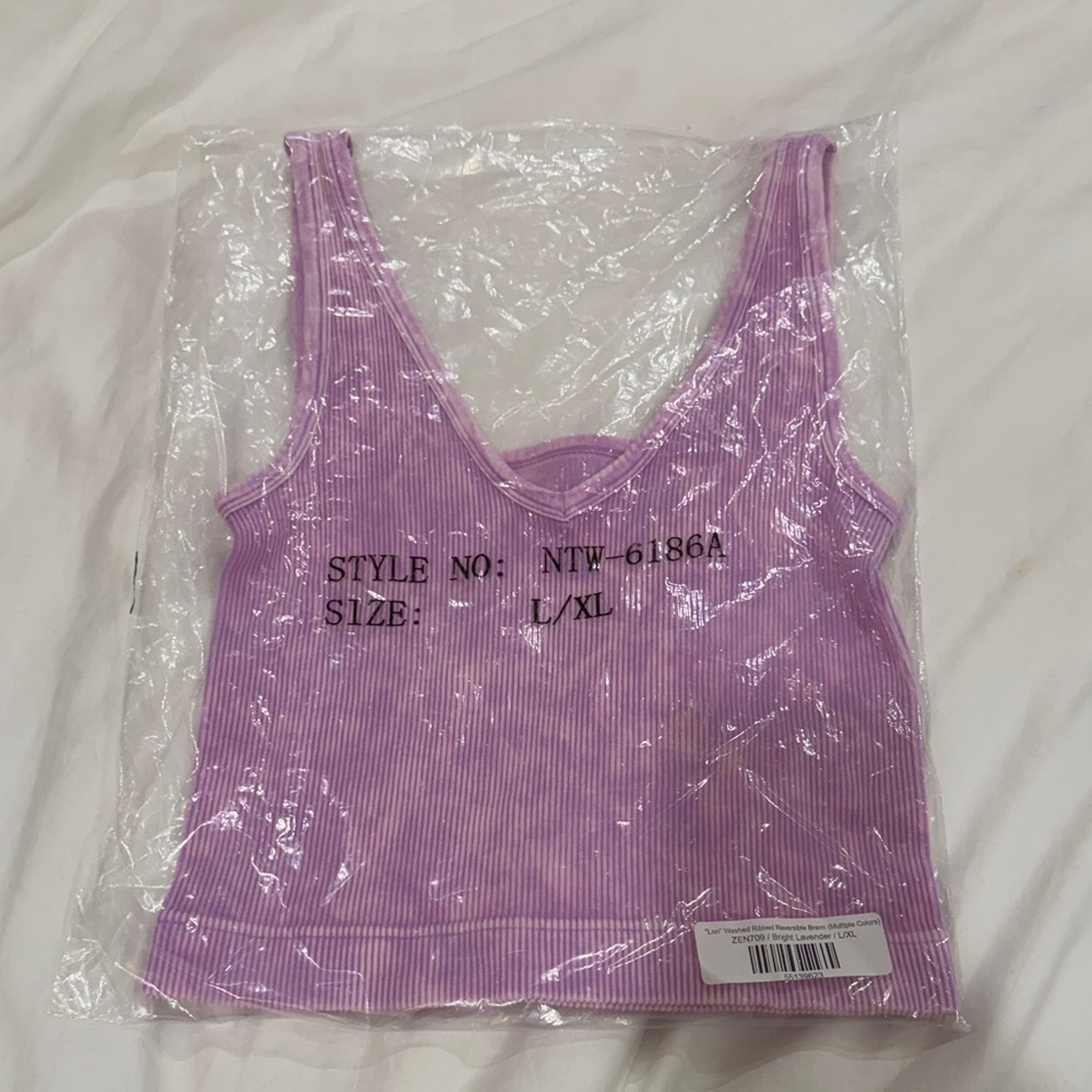 2 Way Cropped Pink Ribbed Women's Top